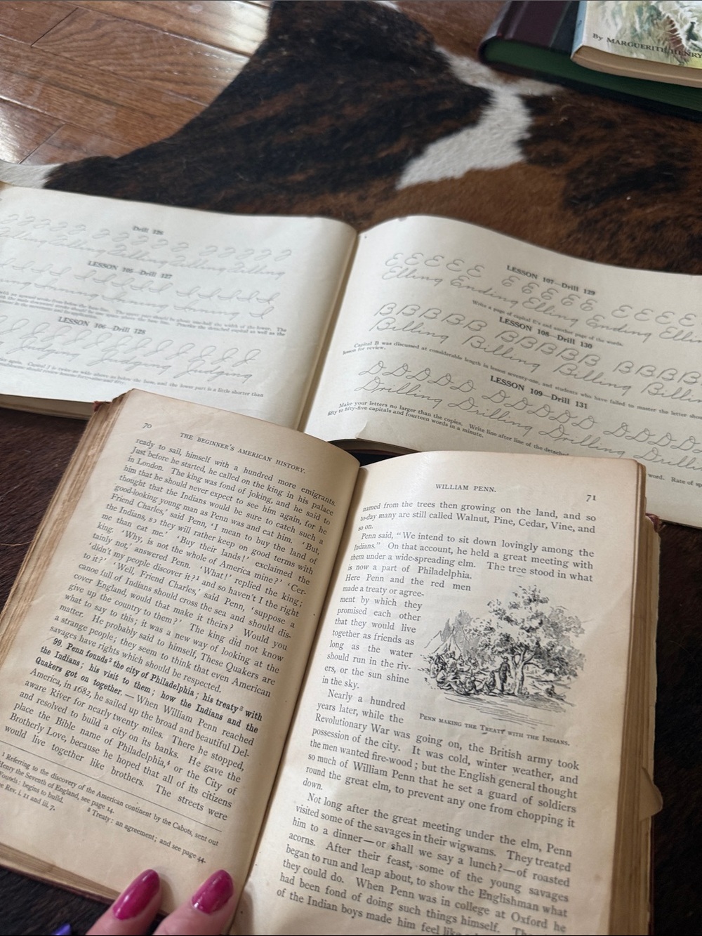 Classic Home Office Reading Set — Brown and White